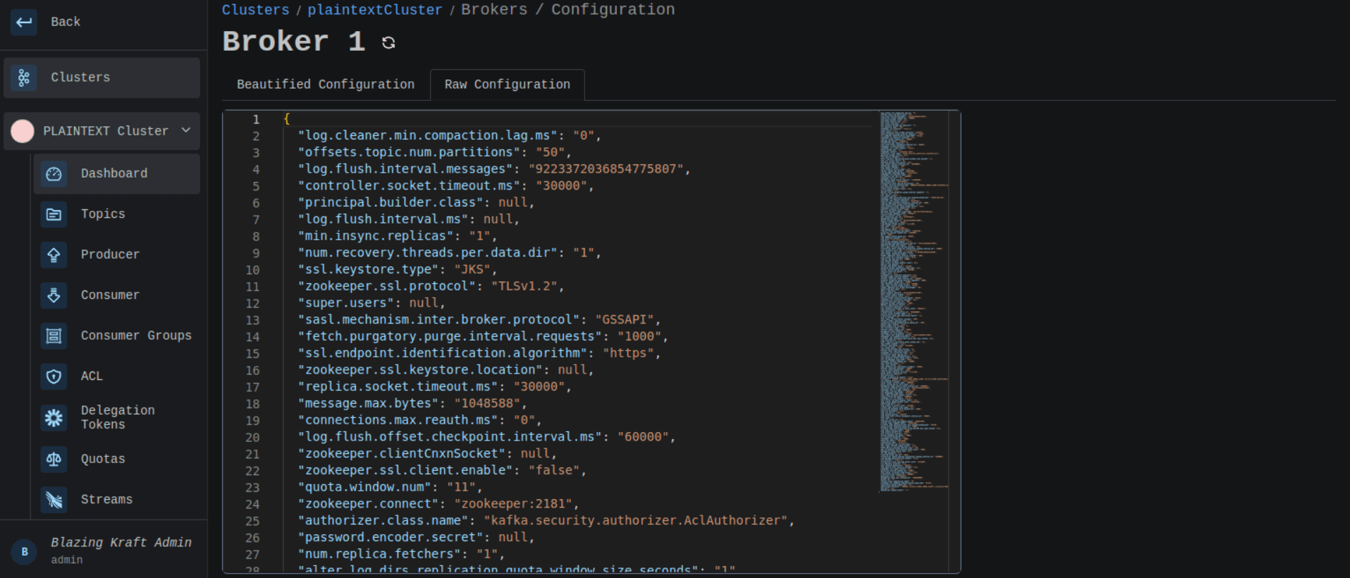 Cluser Dashboard Brokers Raw Configuration Image