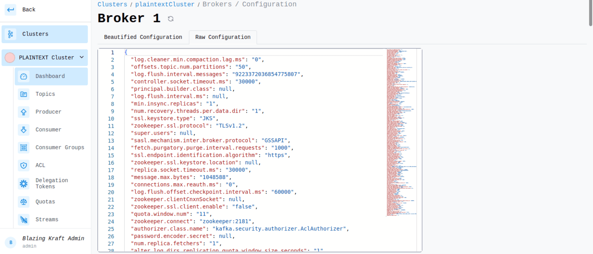 Cluser Dashboard Brokers Raw Configuration Image