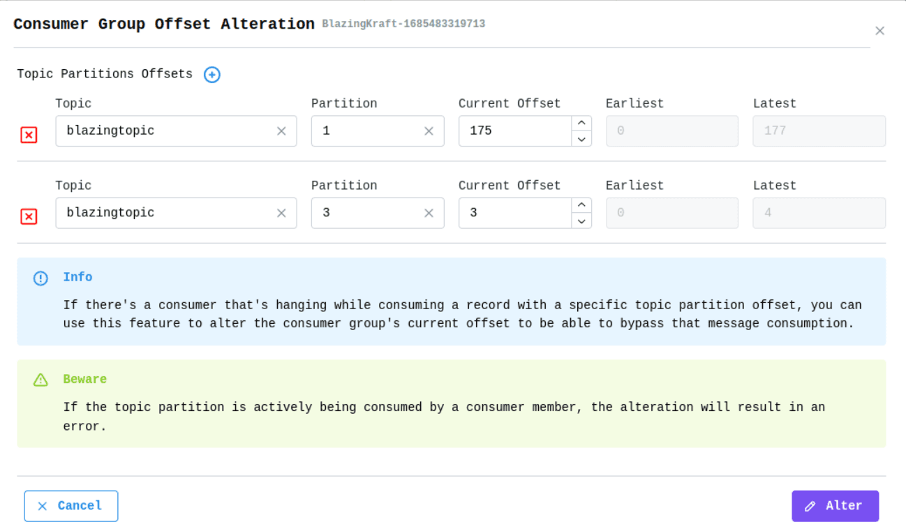 Cluster Consumer Group Offsets Alteration Image