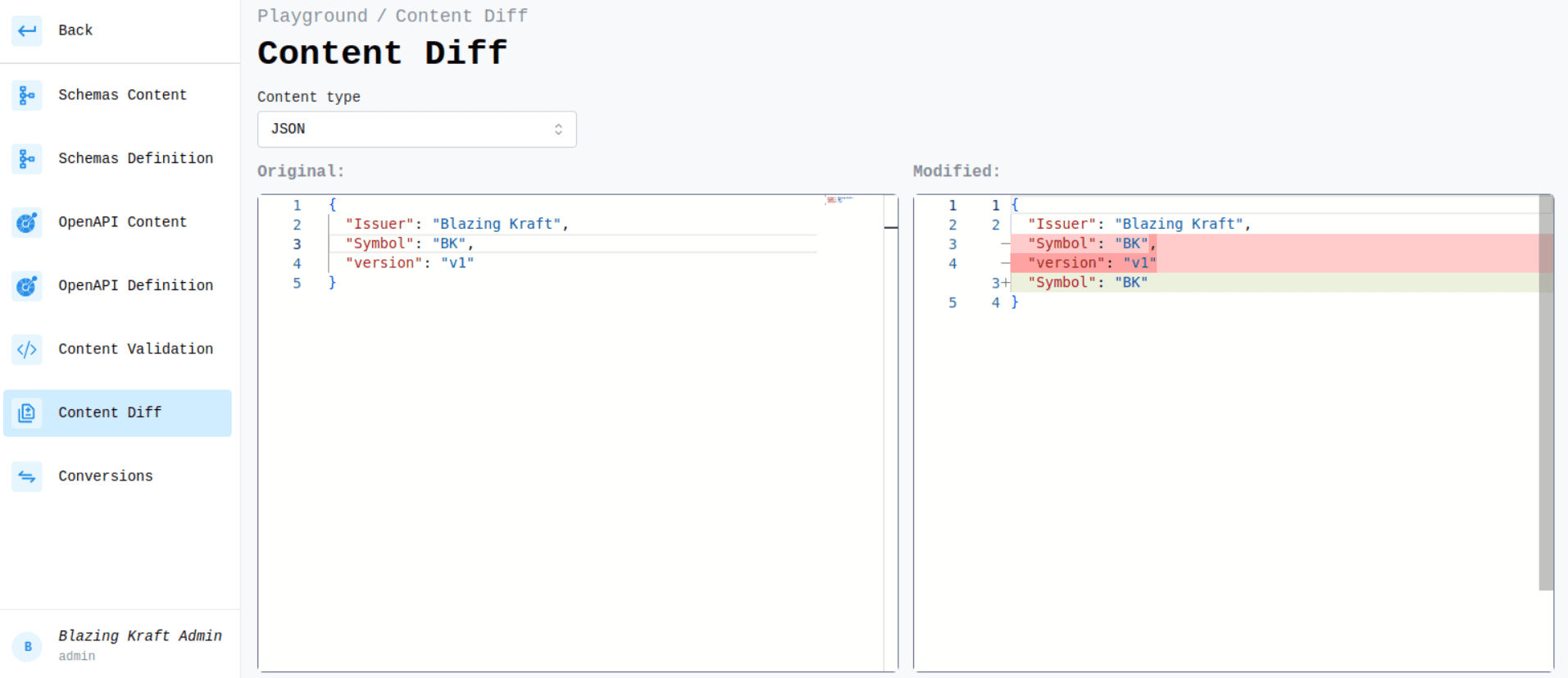 JSON Diff Image