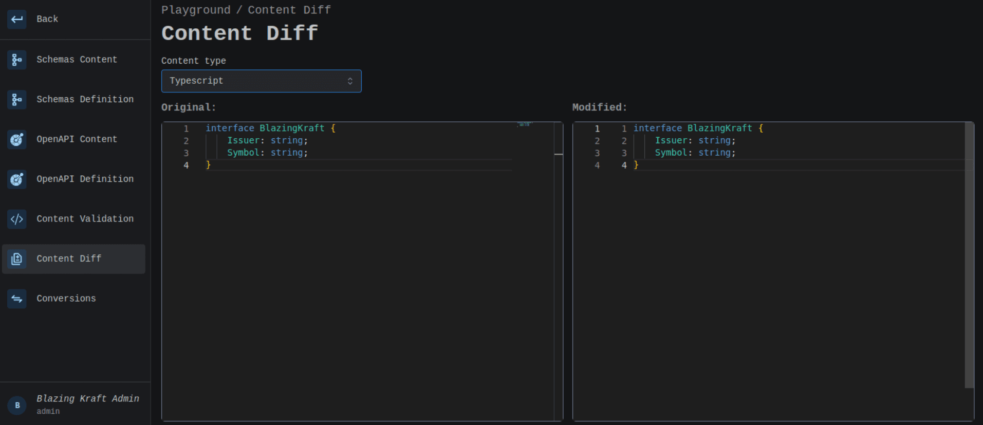 TypeScript Diff Image