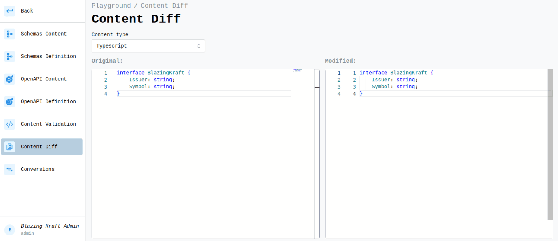 TypeScript Diff Image