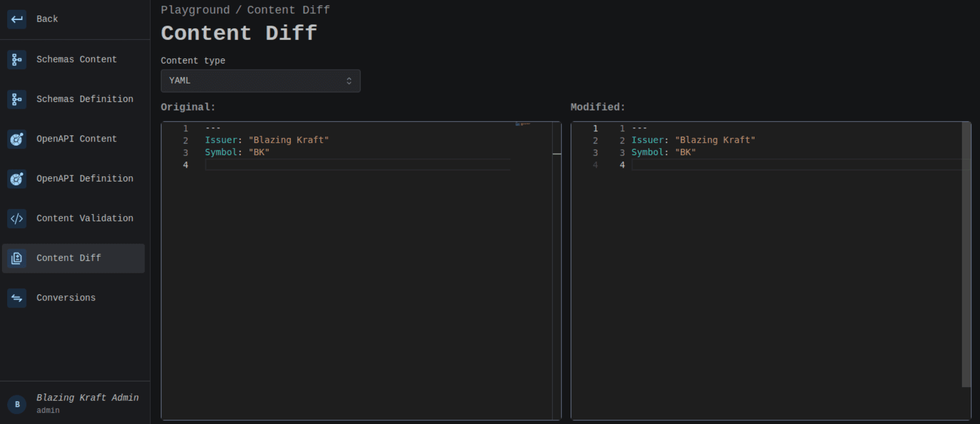 YAML Diff Image