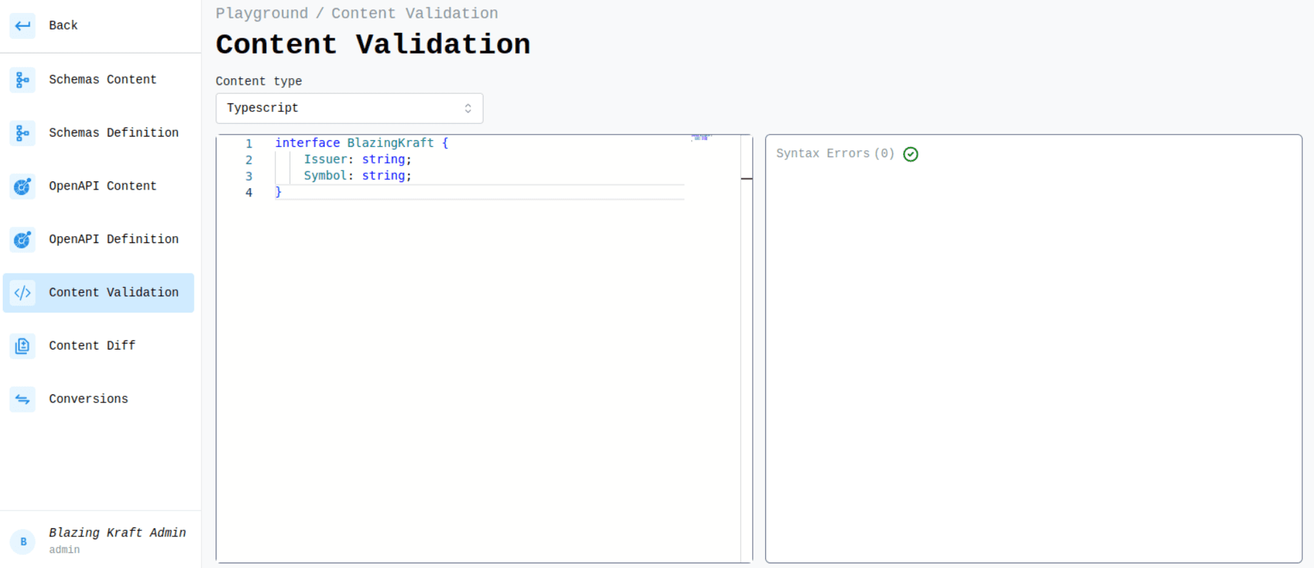 TypeScript Content Validation Image