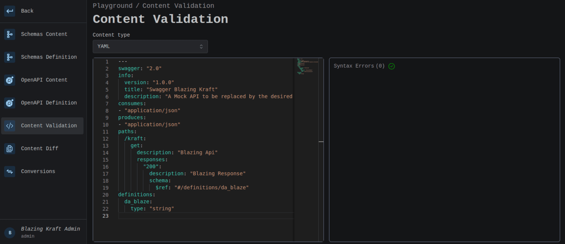 YAML Content Validation Image