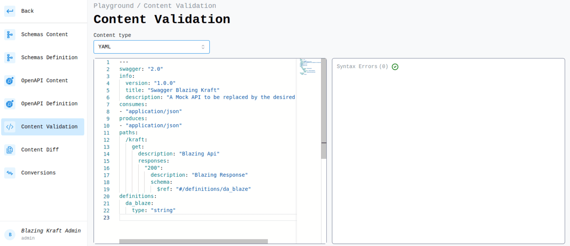 YAML Content Validation Image