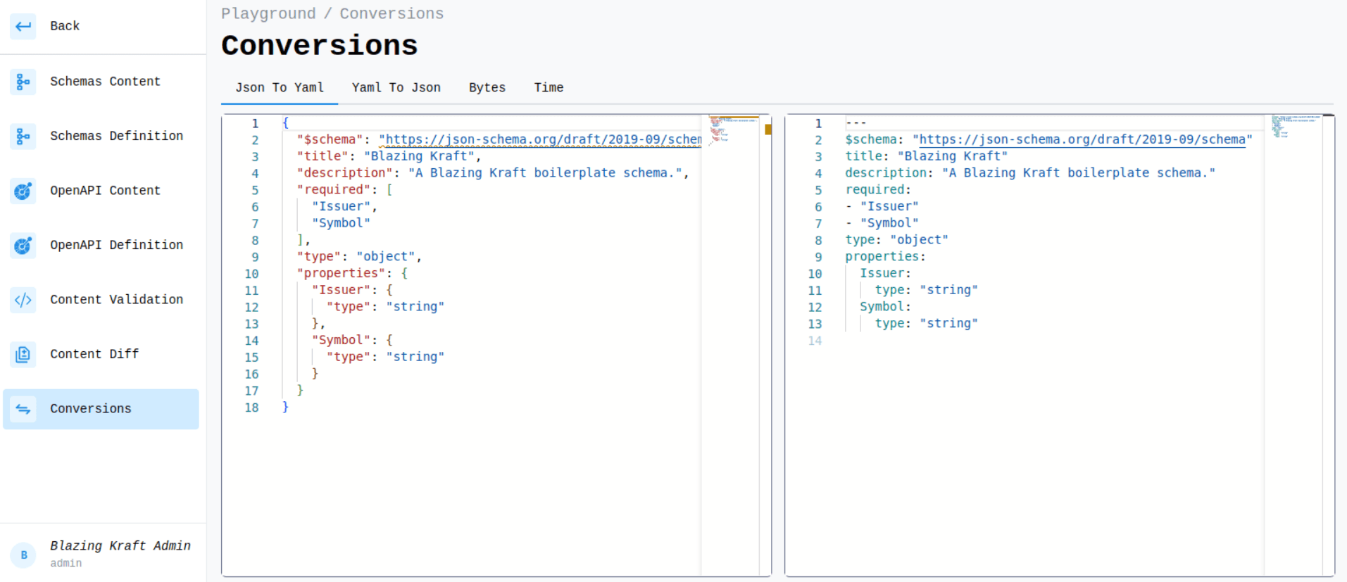 JSON to YAML Conversion Image