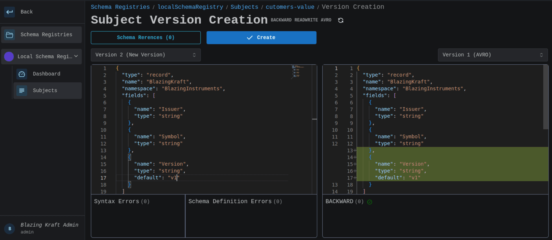 Schema Registry Create Subject Version Image