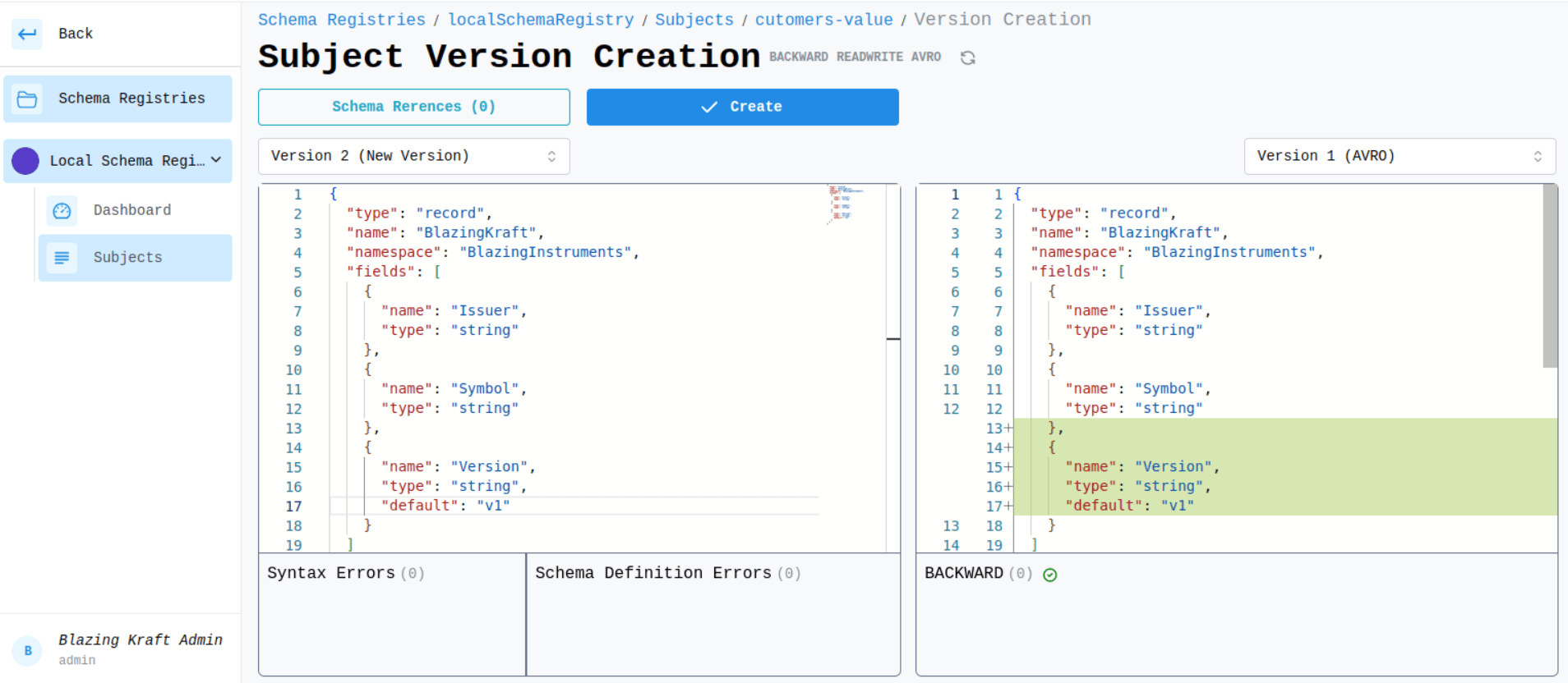 Schema Registry Create Subject Version Image