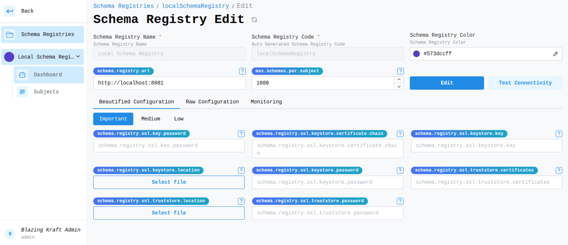 Edit Schema Registry Image