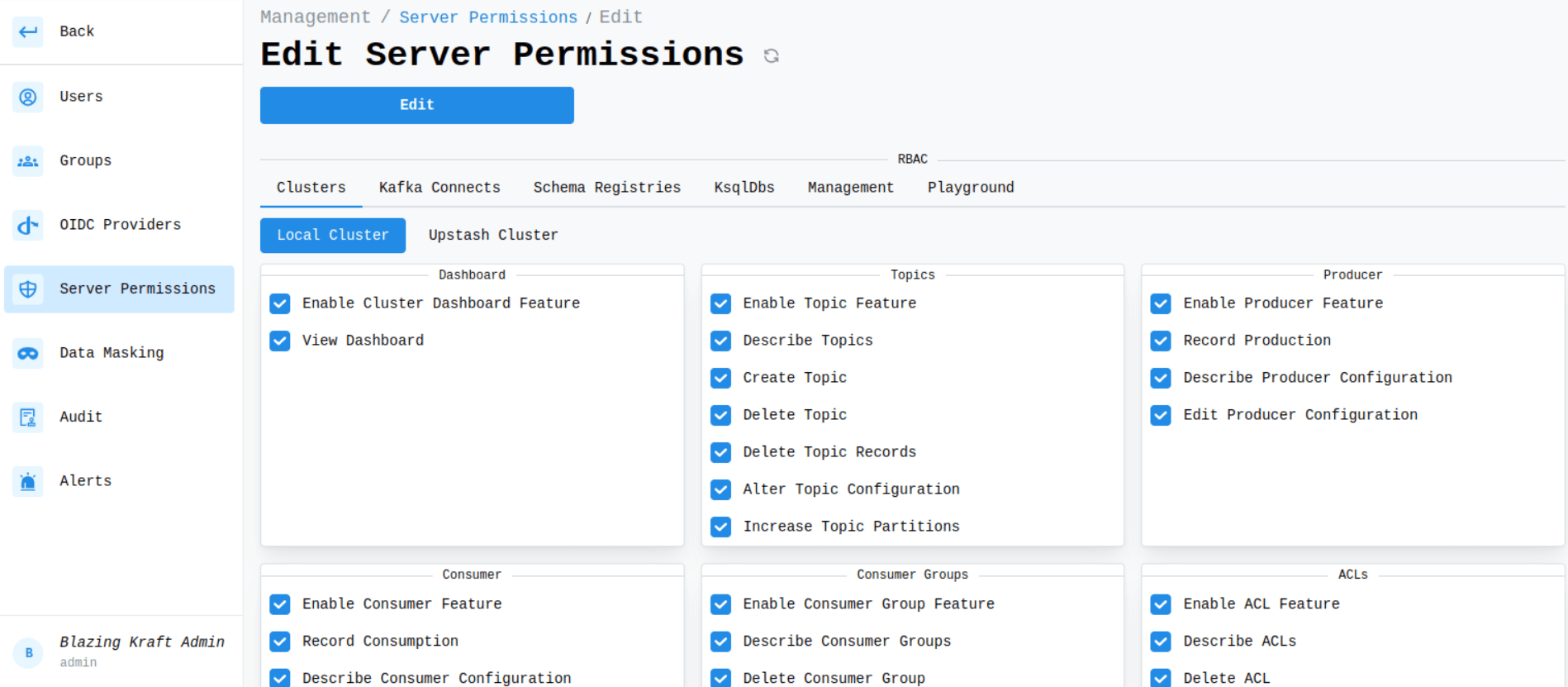 Edit Server Permissions Clusters Image