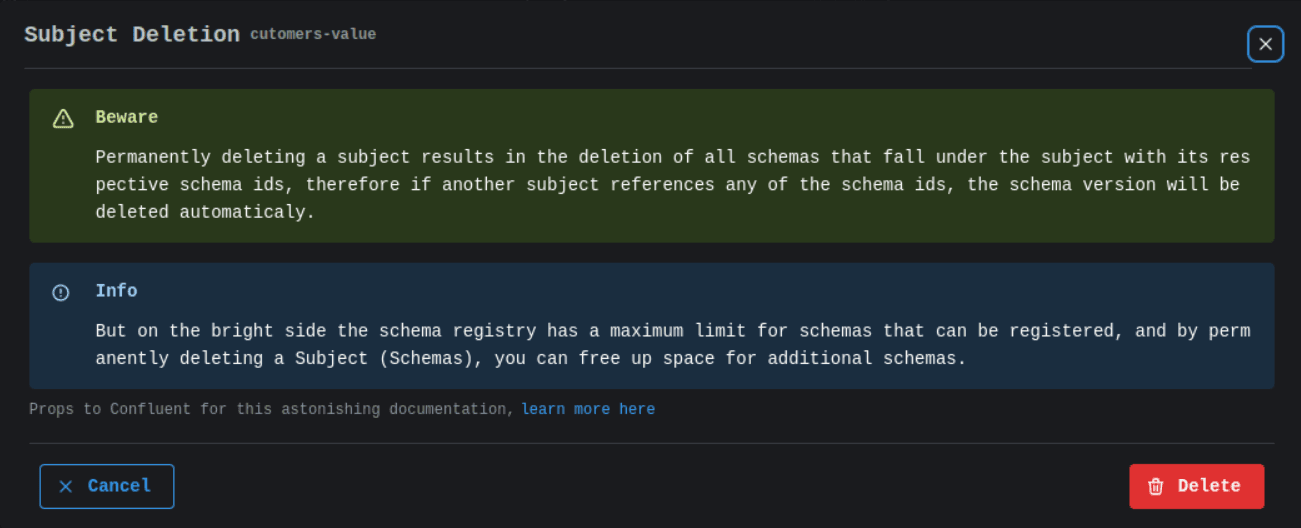 Schema Registry Hard Delete Subject Image