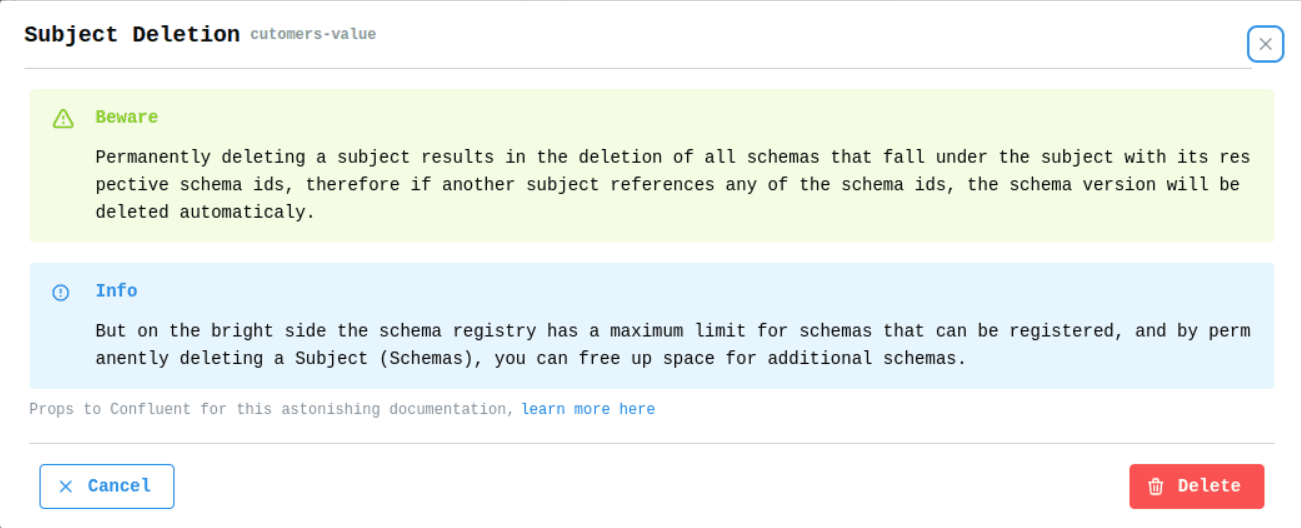 Schema Registry Hard Delete Subject Image