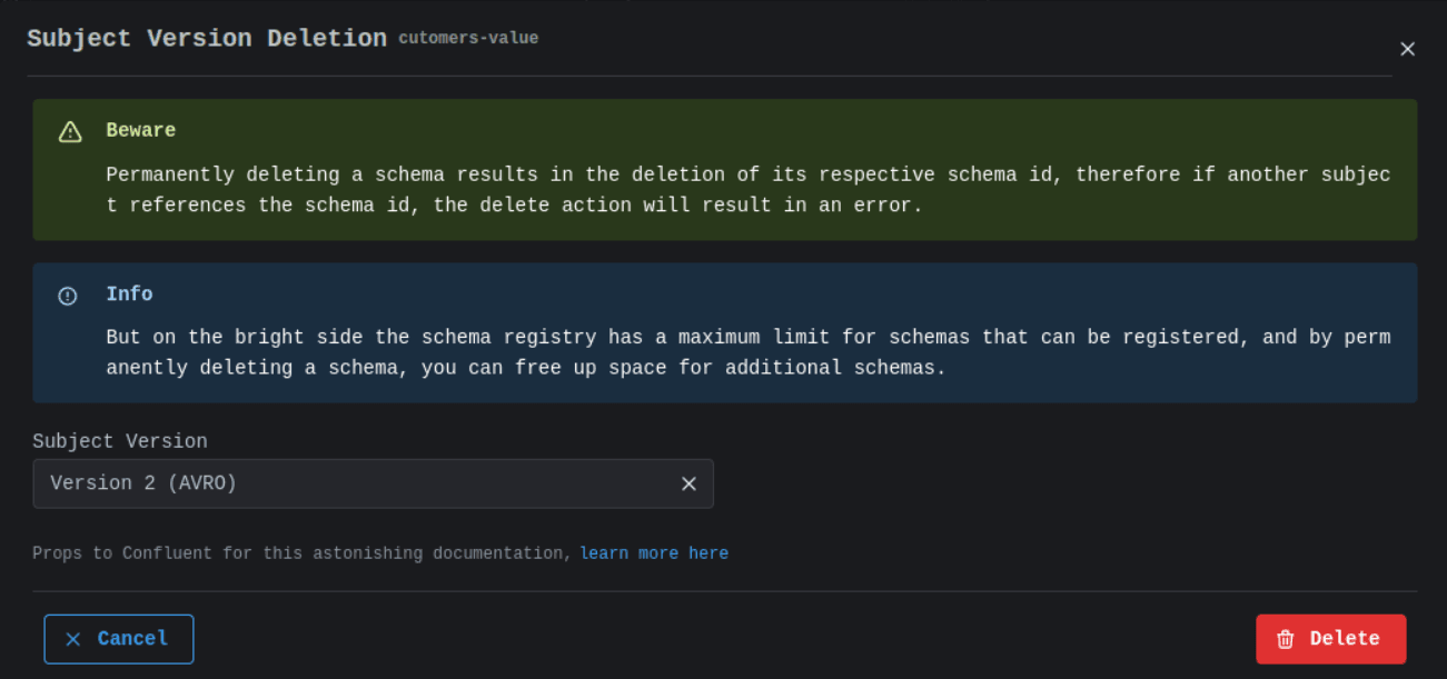 Schema Registry Hard Delete Subject Version Image