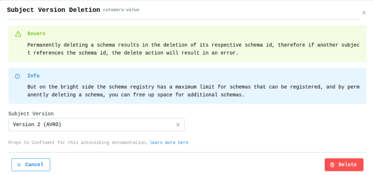 Schema Registry Hard Delete Subject Version Image