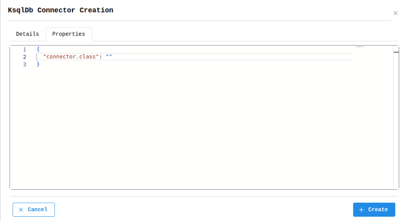 KsqlDB Create Connector Properties Image