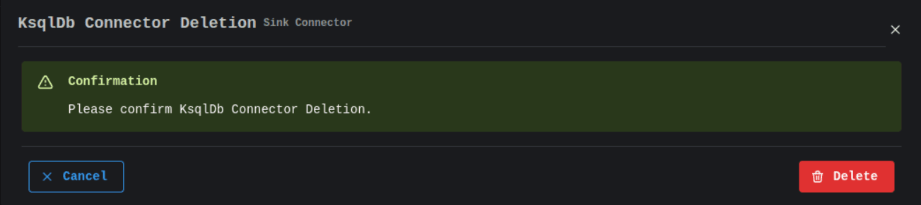 KsqlDB Delete Connector Image