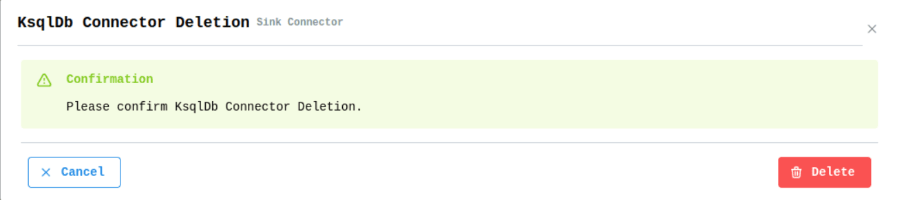 KsqlDB Delete Connector Image