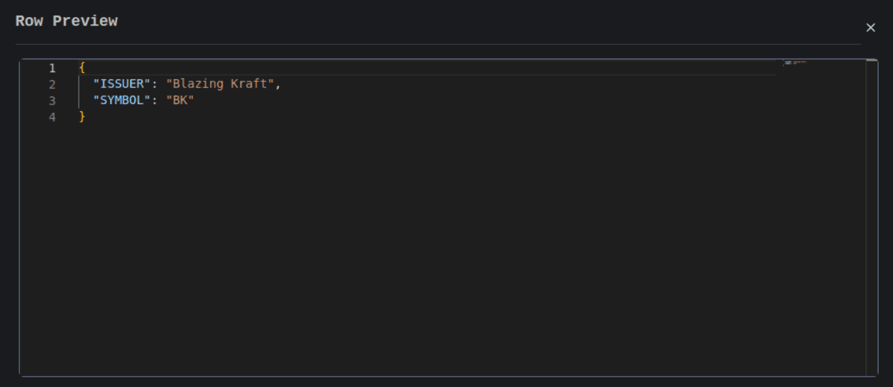 KsqlDB Editor Record Preview Image