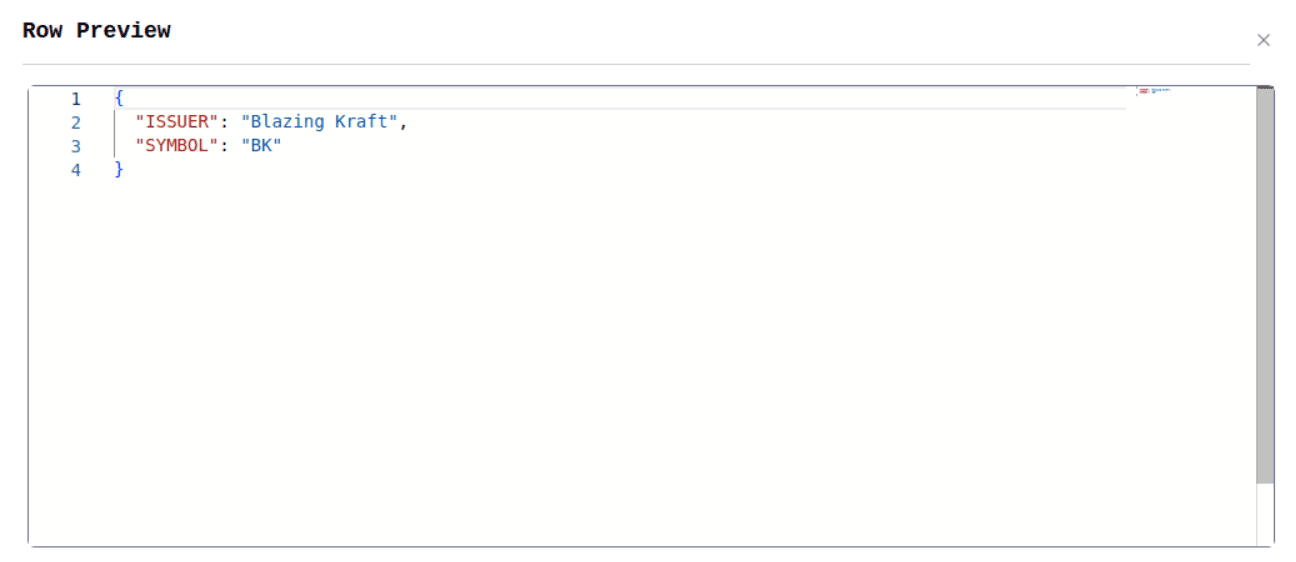 KsqlDB Editor Record Preview Image