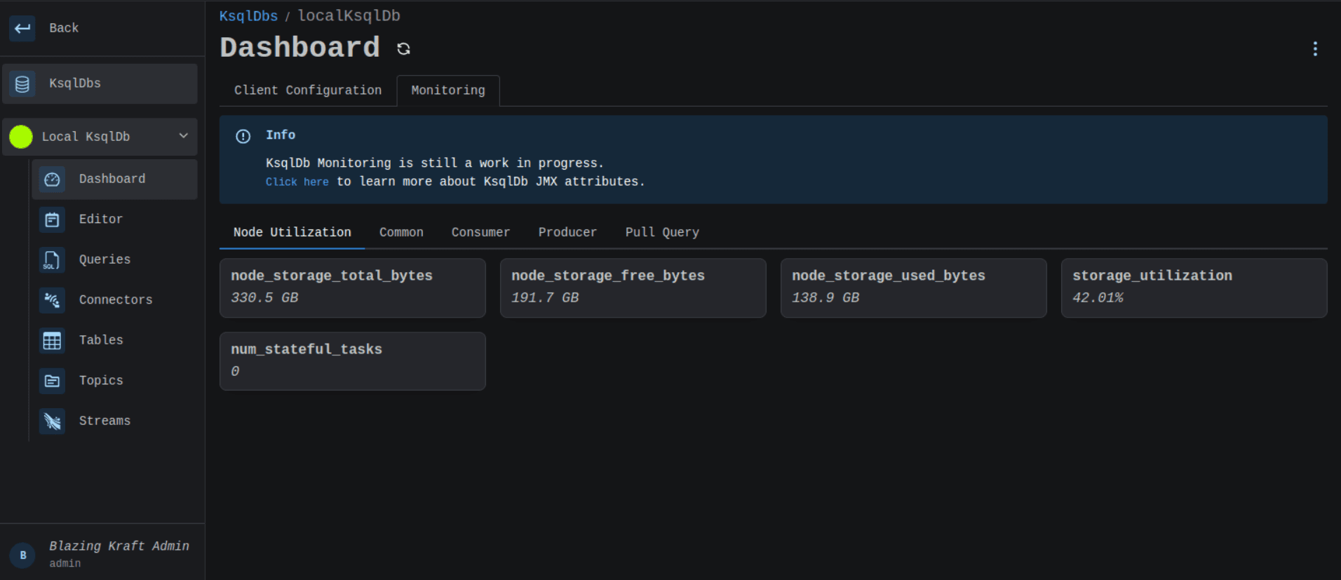 KsqlDB Node Monitoring Image