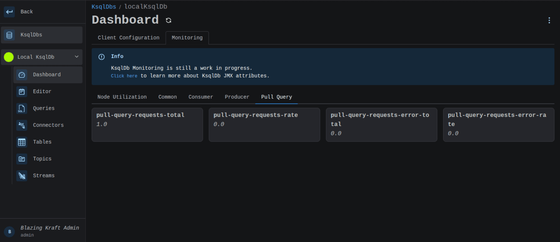 KsqlDB Pull Query Monitoring Image