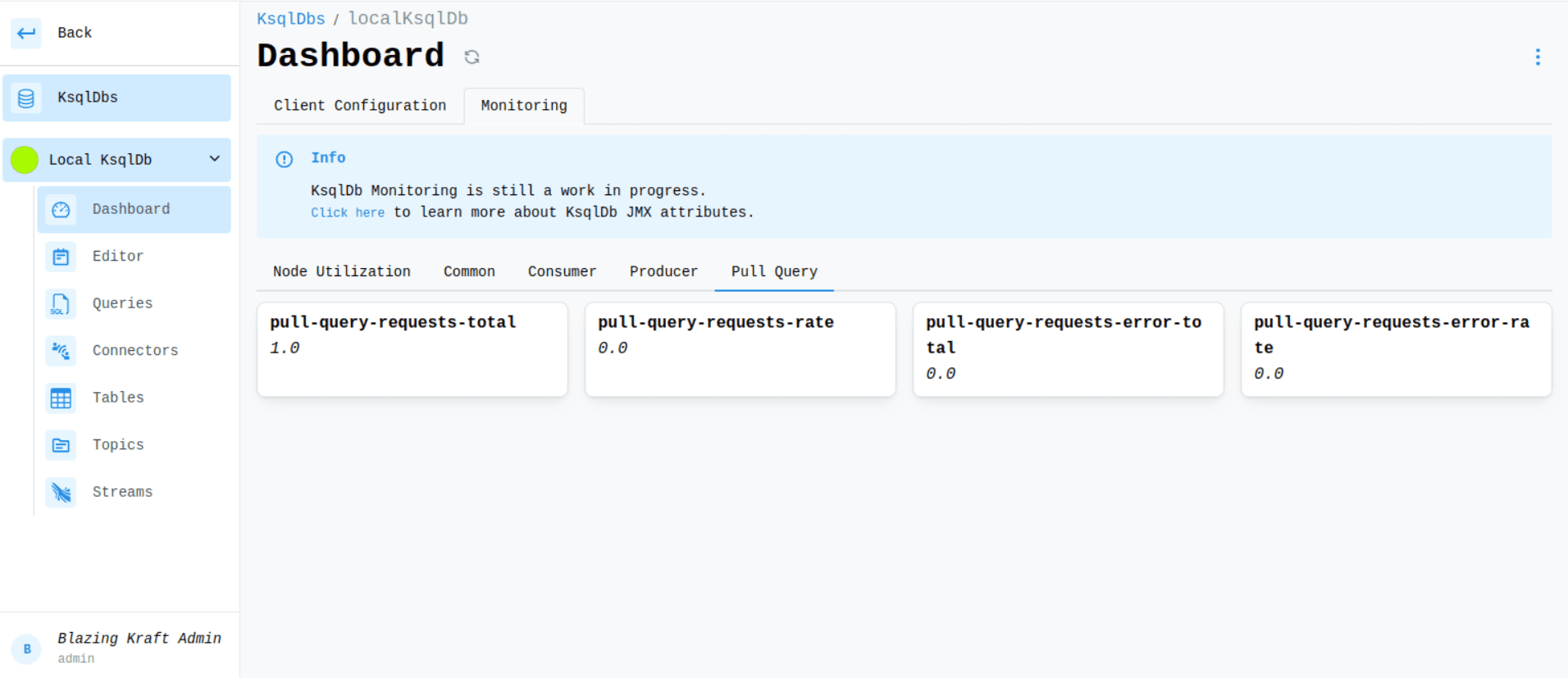 KsqlDB Pull Query Monitoring Image