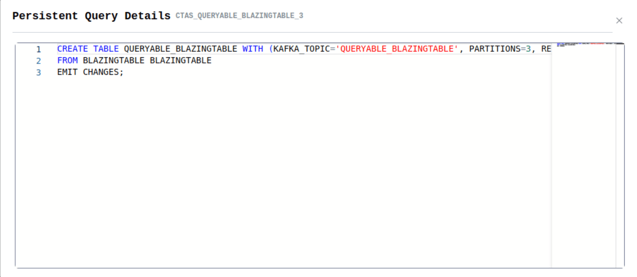 KsqlDB Query Details Image