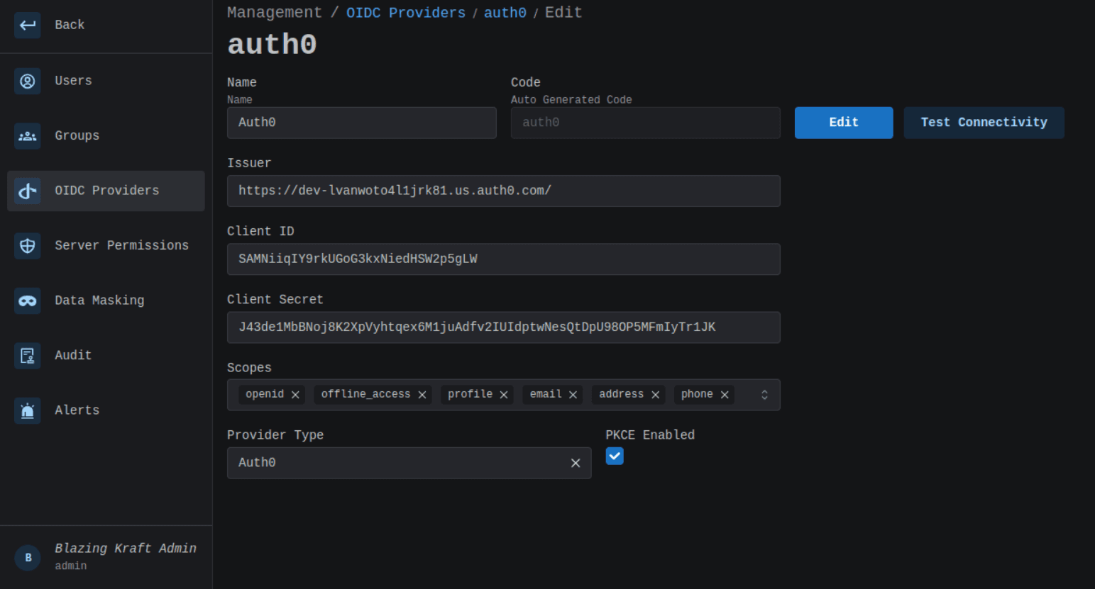 OIDC Providers Edit Image