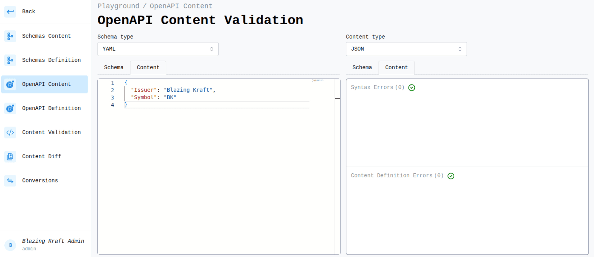 OpenAPI JSON Content Image