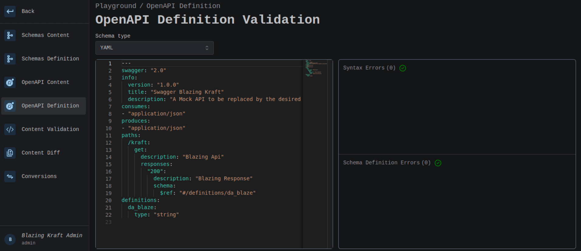 OpenAPI YAML Schema Image