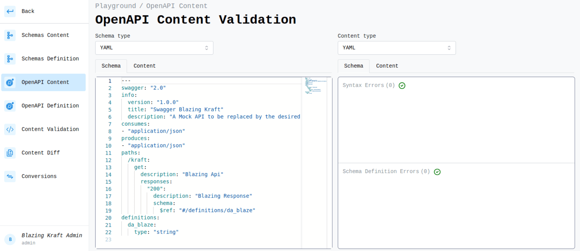 OpenAPI YAML Schema Image