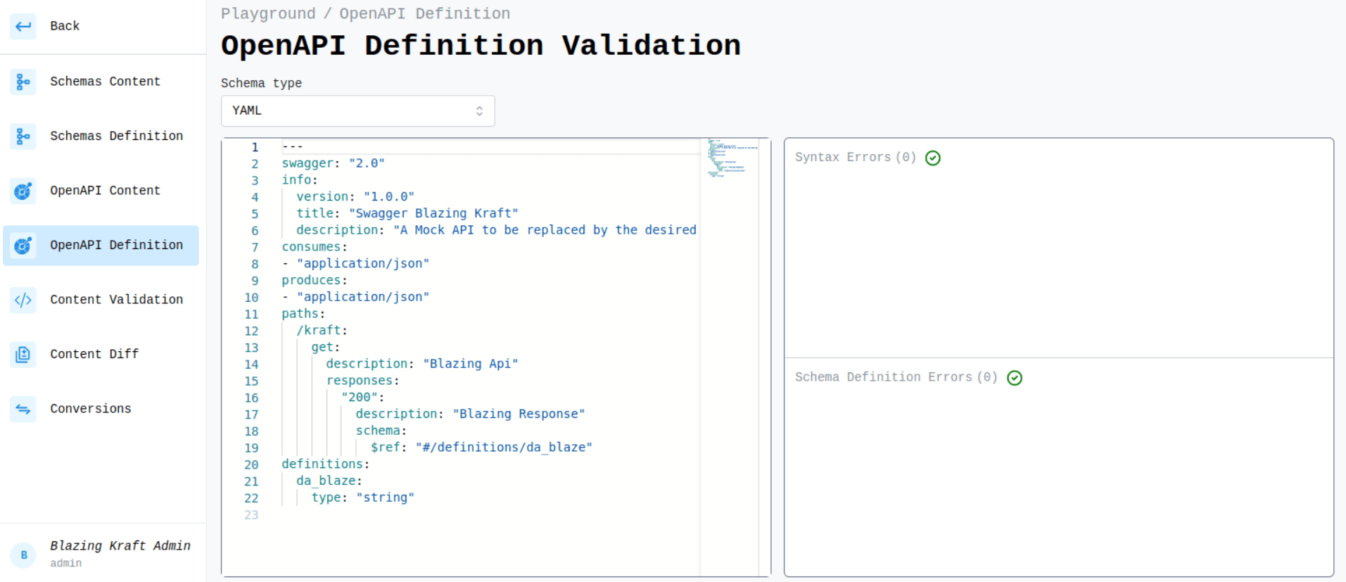 OpenAPI YAML Schema Image