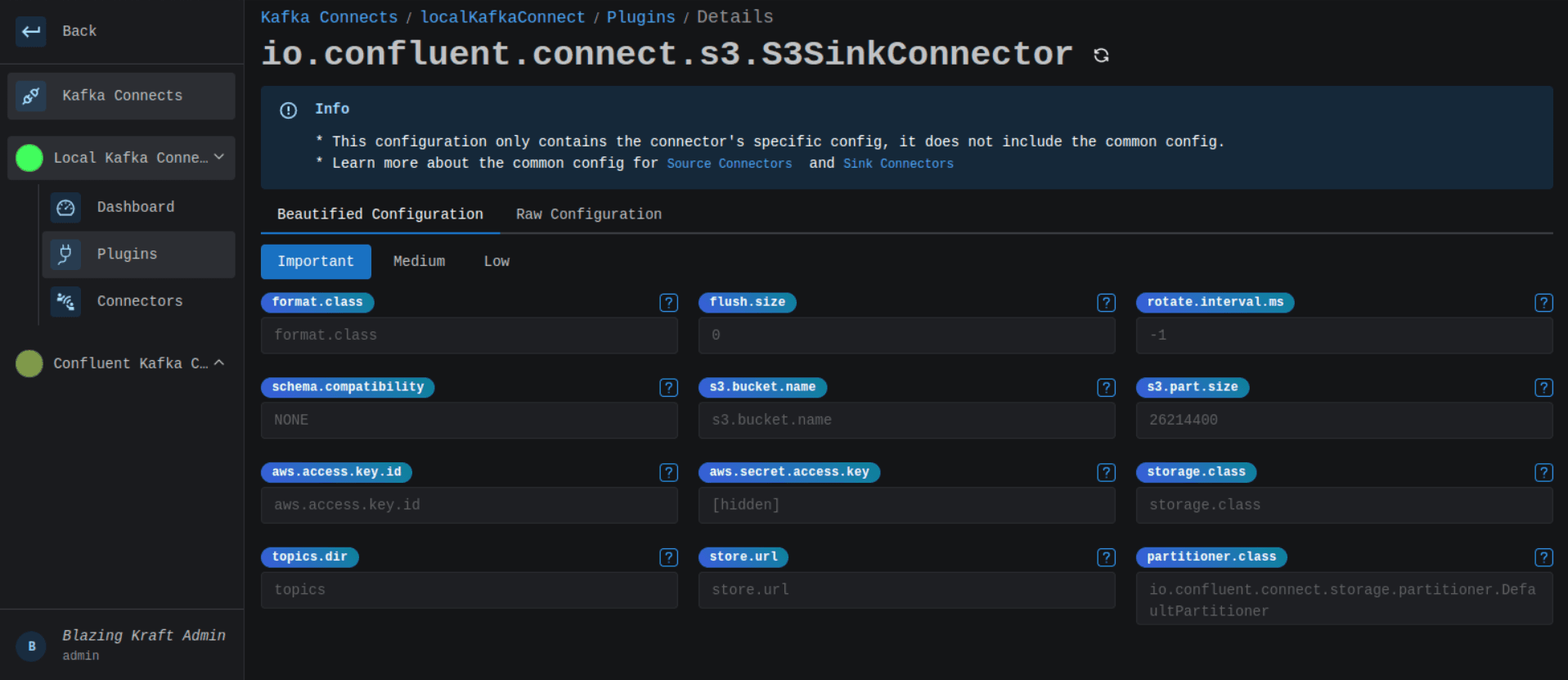 Kafka Connect Plugins Main Configuration Image