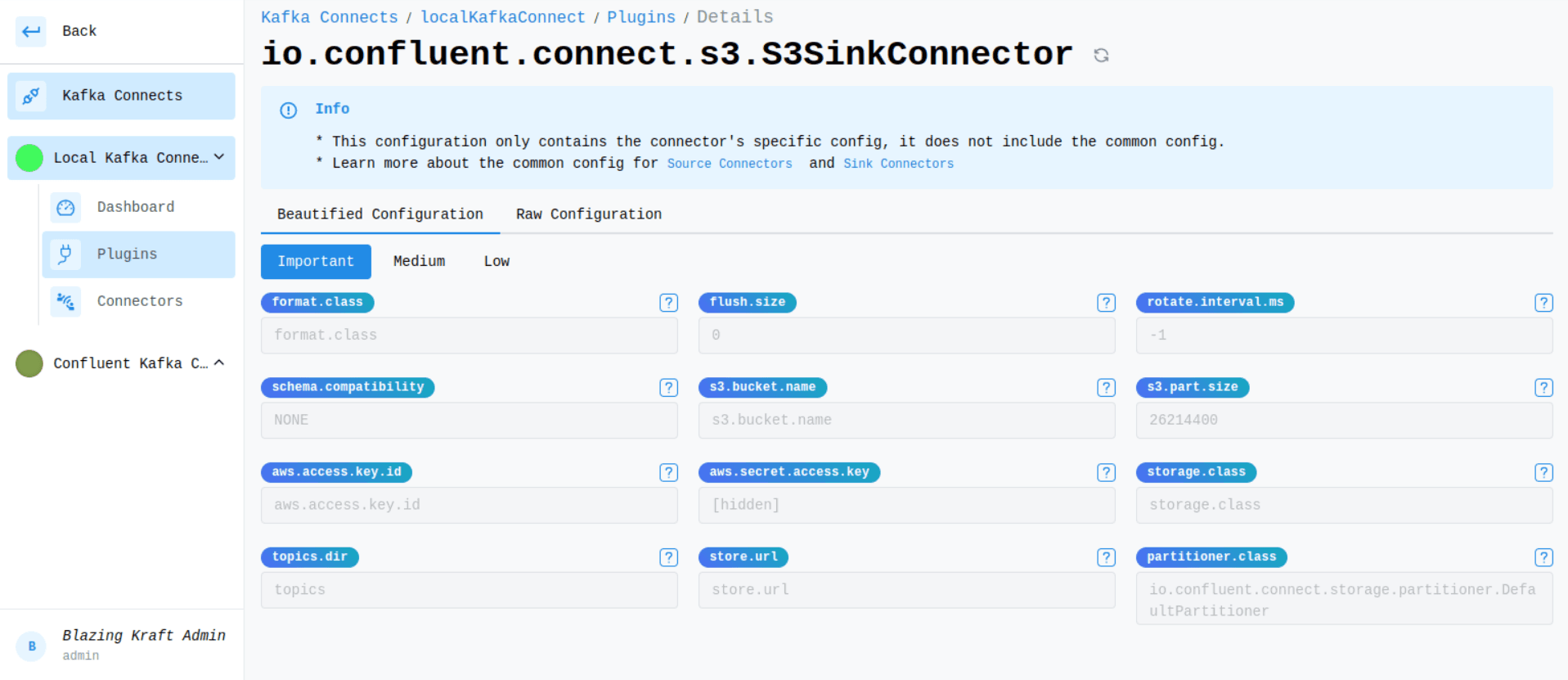 Kafka Connect Plugins Main Configuration Image