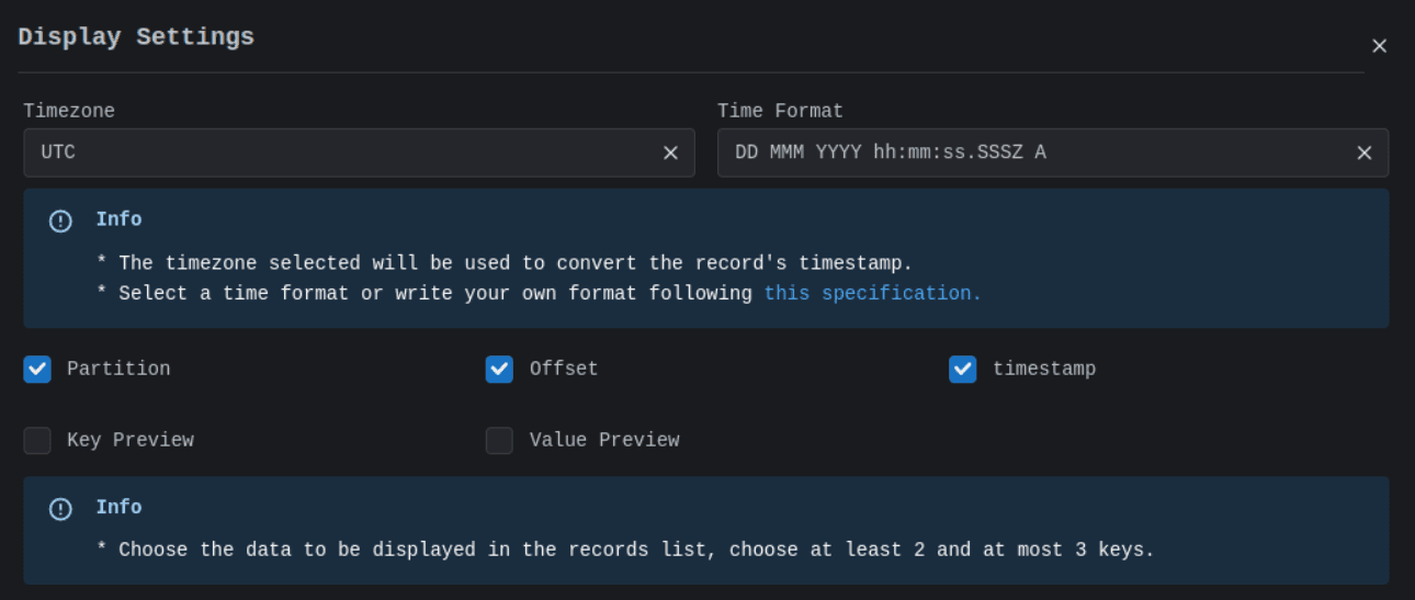 Cluster Producer Settings Image