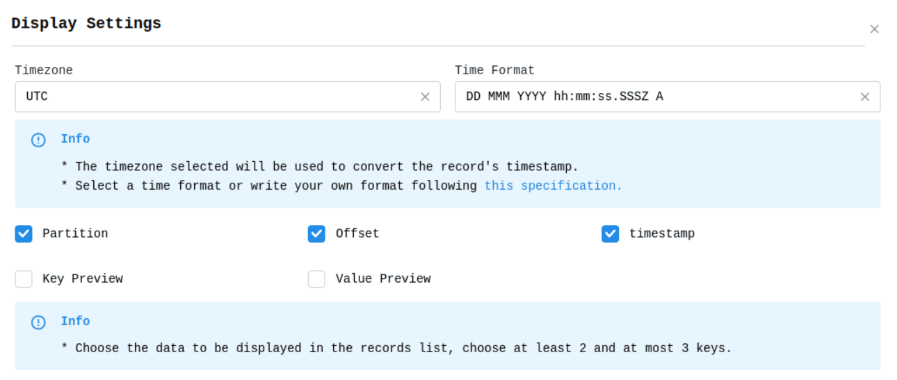 Cluster Producer Settings Image