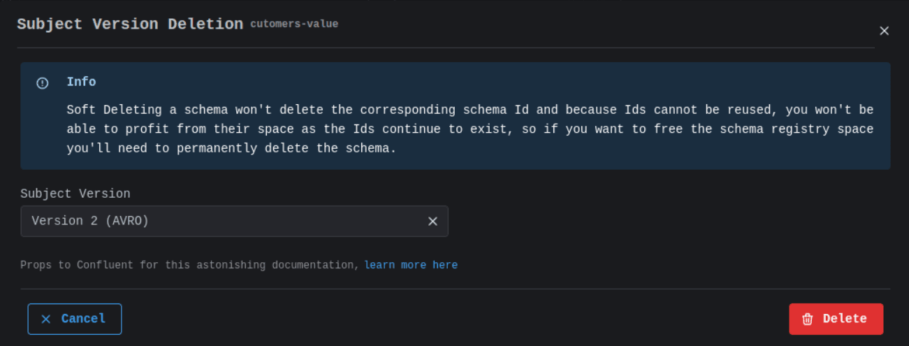 Schema Registry Soft Delete Subject Version Image